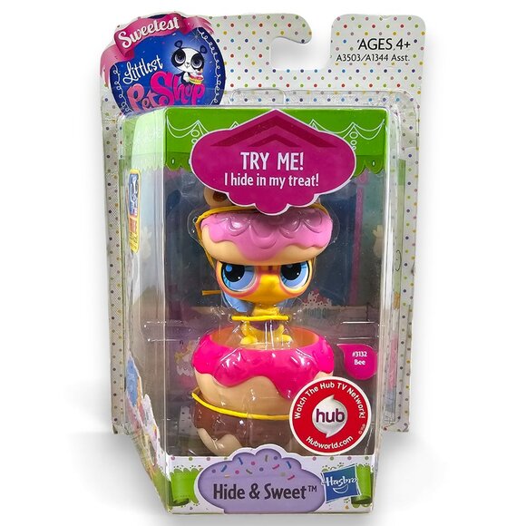 Hasbro Littlest Pet Shop #3132 Bee Hide and Sweet Yellow Cupcake NEW LPS 2012 - Picture 1 of 7